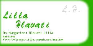 lilla hlavati business card